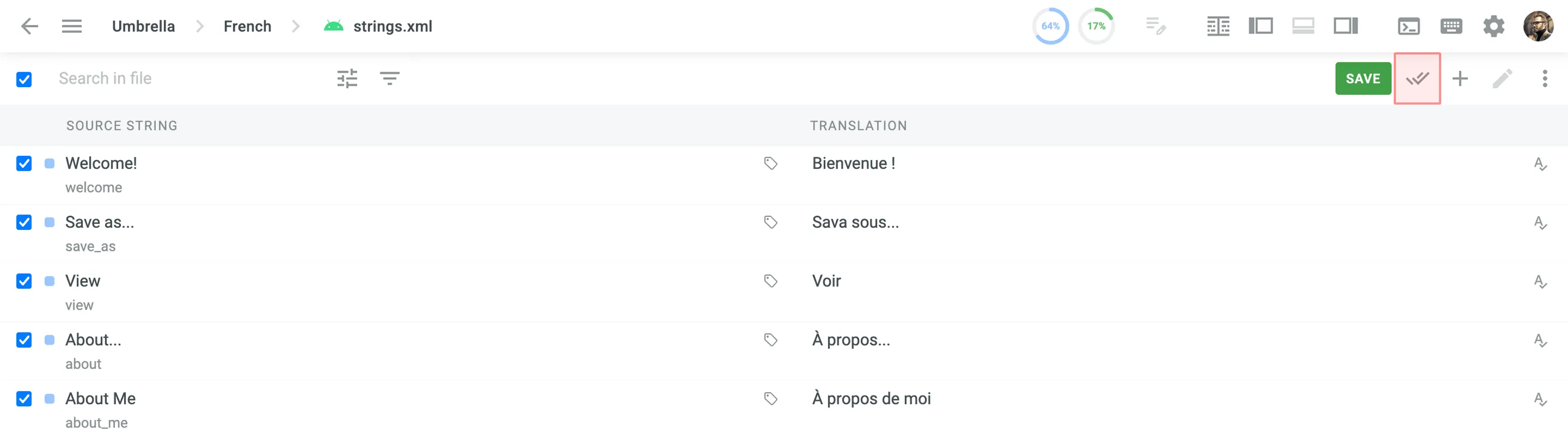 Side-by-Side Proofreading